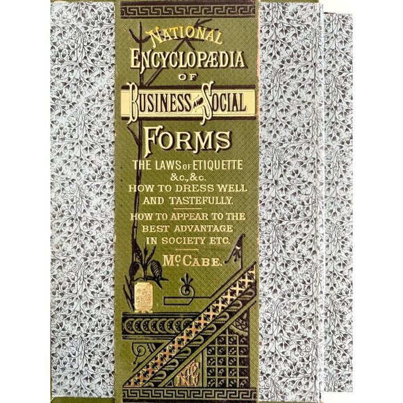 1879 National Encyclopedia Of Business And Social Forms Victorian 1st Ed HBS - Picture 16 of 16